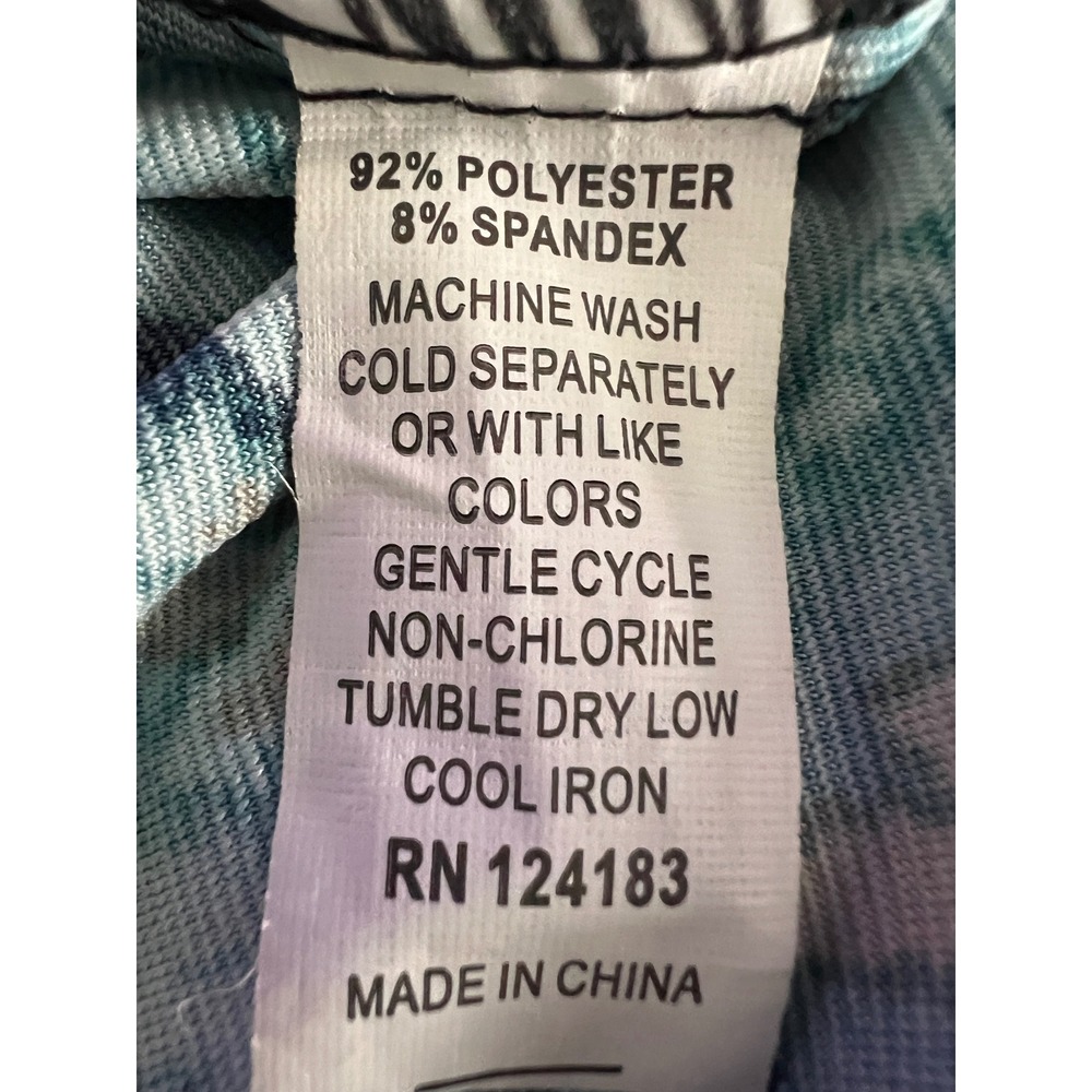 Jon & Anna Maxi Dress Womens Large Teal Blue Ikat Smocked Waist Boho Summer - Picture 5 of 6